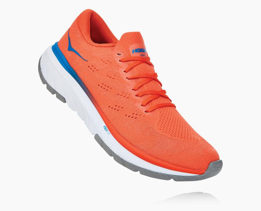 Hoka One One ランニングシューズ メンズ 赤 - Cavu 3 - KN3671529